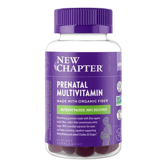 Gomitas Multivitamínicas Prenatales New Chapter 90 Unidades