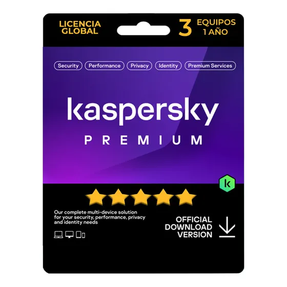 Kaspersky Premium 3 Pc - 1 Año - Digital Esd Original