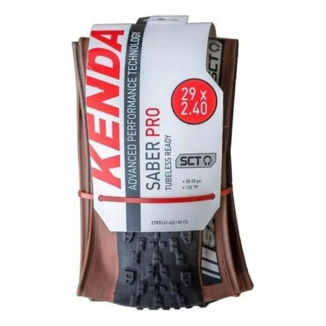 Pneu De Bike Aro 29 X 2.40 Kenda Saber Pro Kevlar Tubeless Pneu De Bike Aro 29 X 2.40 Kenda Saber Pro Kevlar Tubeless