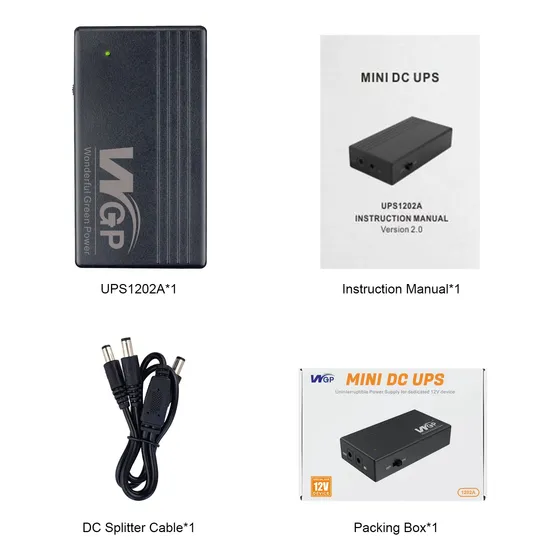 Mini Ups Batería De Respaldo 12voltios 2amp Modems Routers