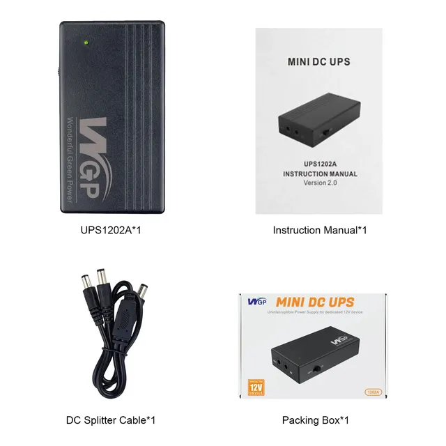 Mini Ups Batería De Respaldo 12voltios 2amp Modems Routers