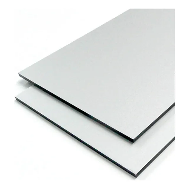Lamina De Alucobond Plateado 3mmx2.44mx1.22m