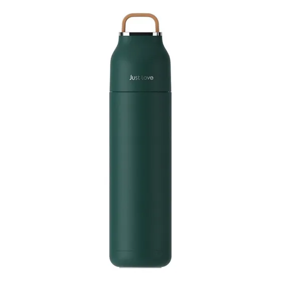 Termo Botella Termica Acero Inox. Pico Cebador 500ml Flex Color Verde
