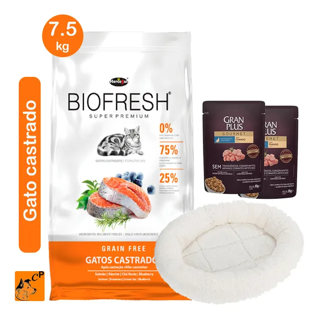 Alimento Biofresh Para Gato Castrado De 7.5 Kg Sabor Salmon!