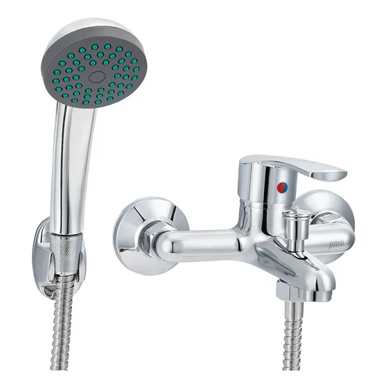 Monomando Llave Grifo Para Tina Ducha Modelo Alabama Pmb Color Cromo