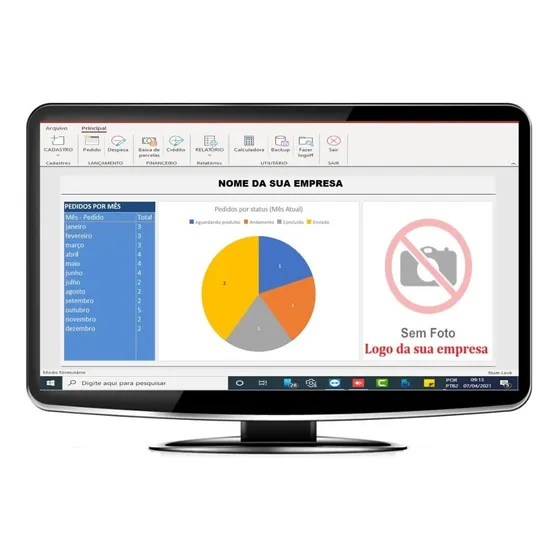 Sistema Para Controle De Pedidos Clientes Produtos