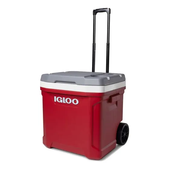 Nevera Hielera Con Ruedas Igloo 56 Lts 60 Qt Roja Latitud