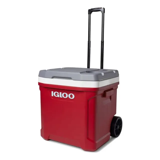 Nevera Hielera Con Ruedas Igloo 56 Lts 60 Qt Roja Latitud