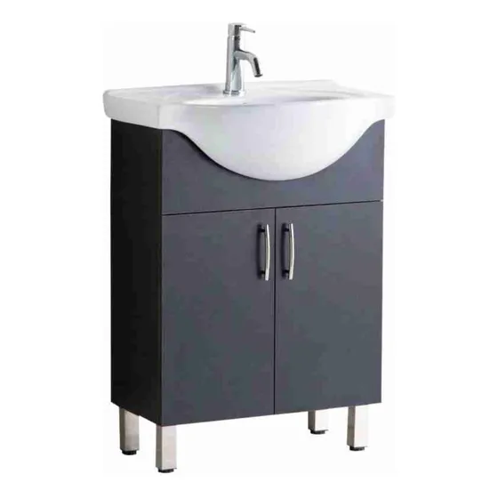 Mueble Para Baño Dark Espresso Con Lavamanos Color Blanco