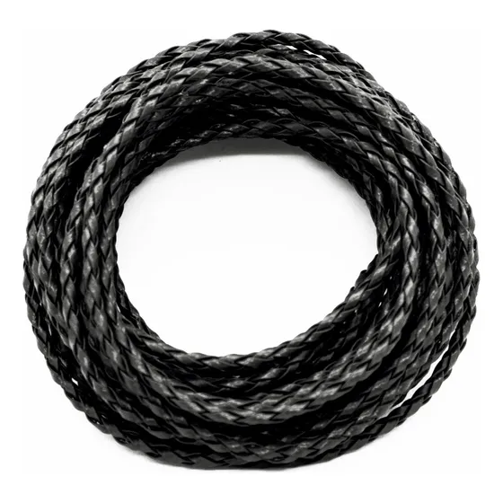 5 Metros Cordon Cuero Trenzado 3mm Armado Bijou Pulseras