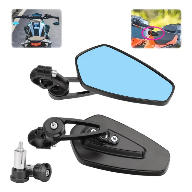 2 Pzs Espejos Moto Deportivos Street Cafe Racer Motocicleta