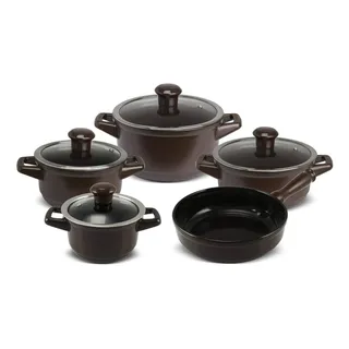 Conj. Panelas 100% Cerùmica Duosmart 5pç Chocolate Ceraflame Conj. Panelas 100% Cerùmica Duosmart 5pç Chocolate Ceraflame
