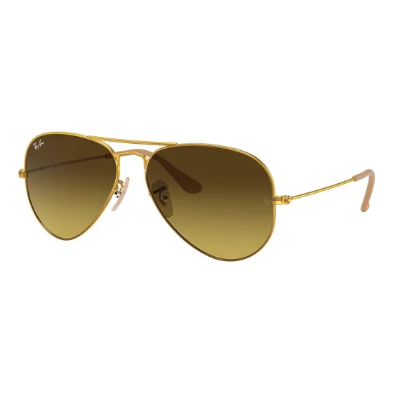 Anteojos de sol Ray-Ban Solar RB3025L talle Standard armazón polished gold y lente brown