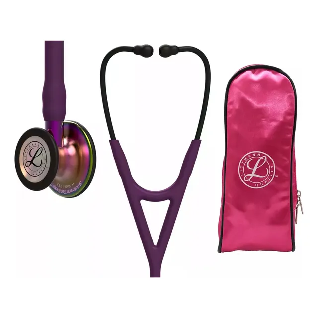 Littmann Cardiology Iv 6205 Plum Rainbow+ Estuche Lona Color Plum Rainbow