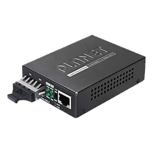 Planet, Convertidor De Medios 1000 Mbps Utp/fibra, Gt-802s