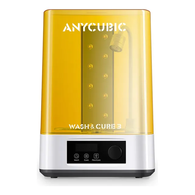 Impresora 3D Anycubic 3.0 wash & cure color amarillo 220V con tecnología de impresión FDM