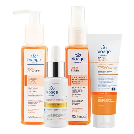 Rotina Skincare Vitamina C Bioage