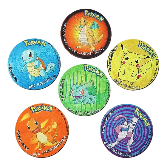 Posavasos De Pokemon Estilo Tazos - Posavasos Personalizados