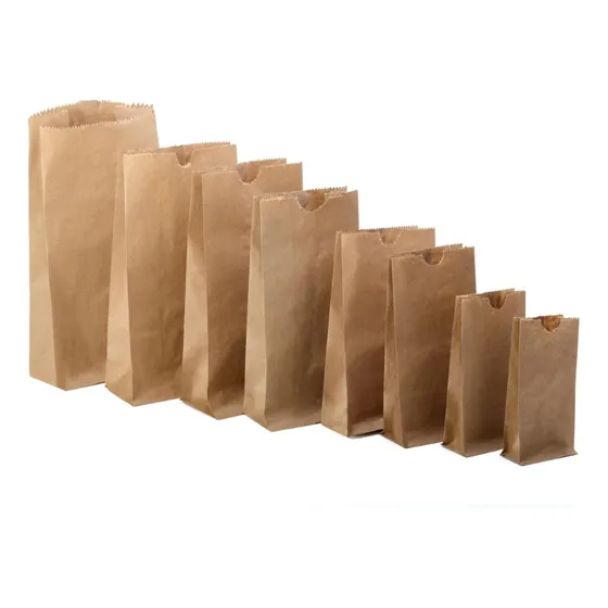Bolsas De Papel 6 Libras 16.5x34x6.5cm - 100 Unidades
