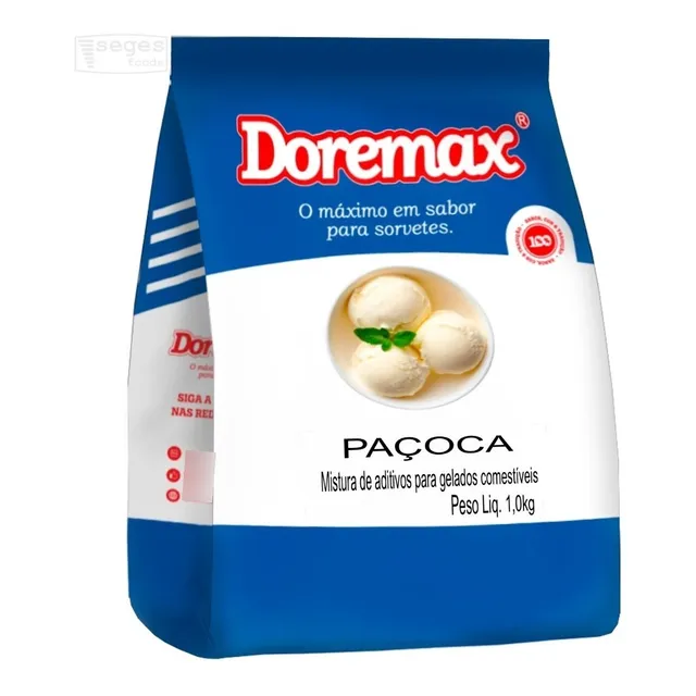 Doremax Base Saborizante Sorvete Paçoca Amendoim Torrado 1kg