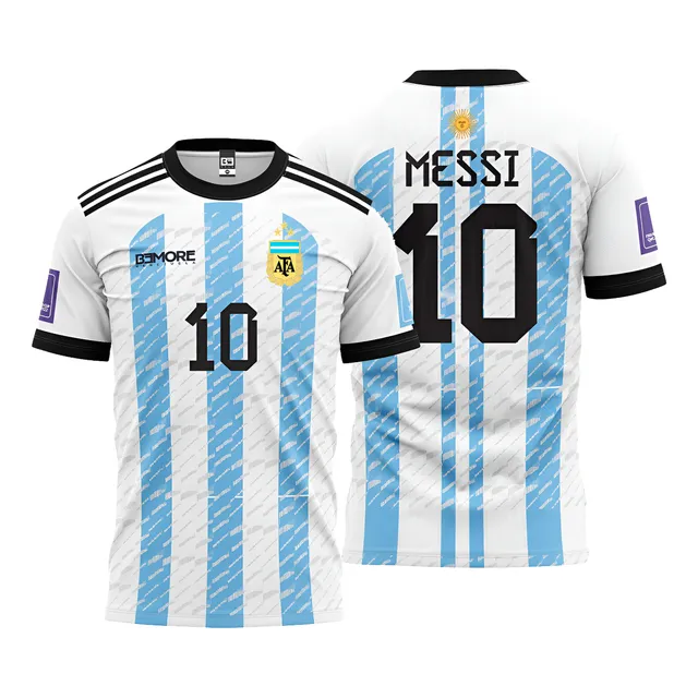 Franela De Futbol Argentina Mundial De Qtar Messi
