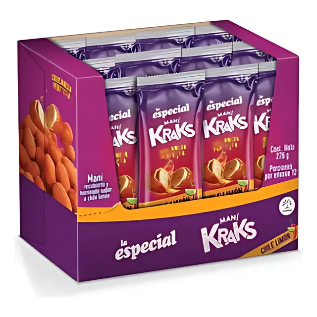Maní Kraks Limón Especial X 12