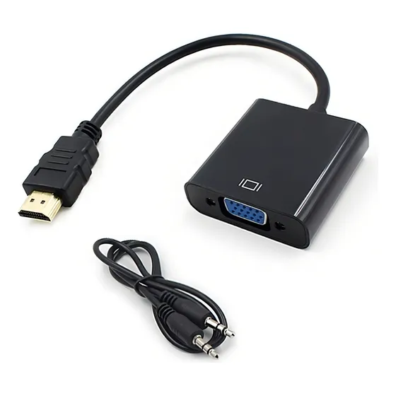Cable Adaptador Activo Hdmi A Vga Con Salida De Audio