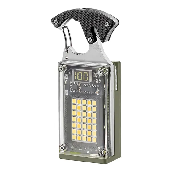 Linterna Con Corta Cinturón Destornillador 12w Bm Verde