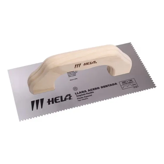 Llana Dentada Metal Profesional 280 X 130 Mm Hela Diente 2mm