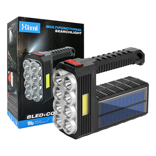 Lampara Táctica 15000 Lm 8led+cob Recargable Solar Usb Lampara Táctica 15000 Lm 8led+cob Recargable Solar Usb