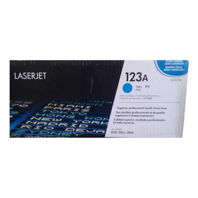 Cartucho De Tóner 123a Hp Cyan Q3971a