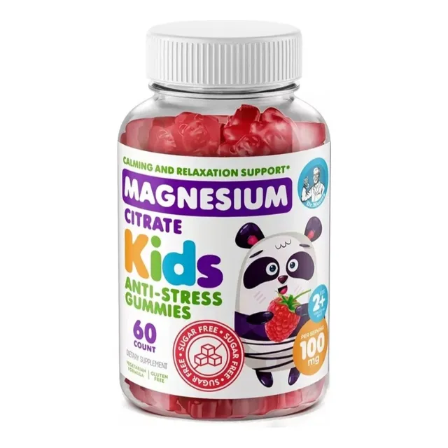 Citrato De Magnesio Niños  60 Gomitas Sin Azucar
