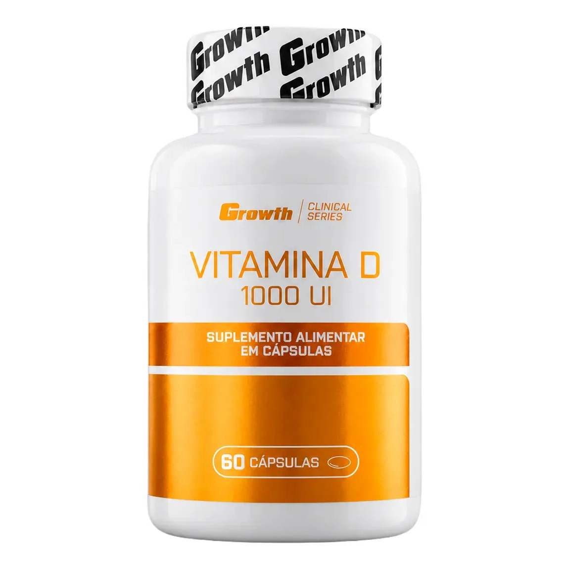 Vitamina D 1000 UI Growth Supplements em capsulas