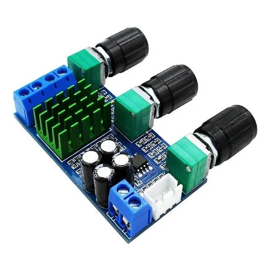 Placa Amplificador 2.0 Compacto 80+80=160w Rms Cx Ativa Full