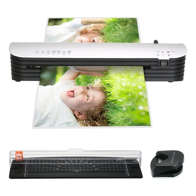 Plastificadora Laminadora A4 Sl299 Plastificado Frio Caliente con 60 Pouches Laminas Universal Importaciones 220V