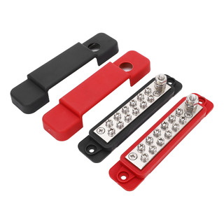 Bloco De Distribuição Power 12 Vias 12v 180a Bus Bar 32pcs Bloco De Distribuição Power 12 Vias 12v 180a Bus Bar 32pcs