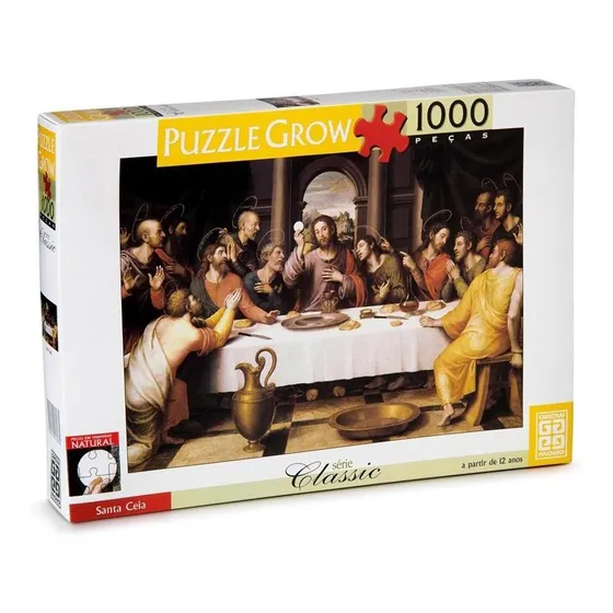 Quebra Cabeça - Quebra Cabeça 1000 Peças Santa Ceia - Grow