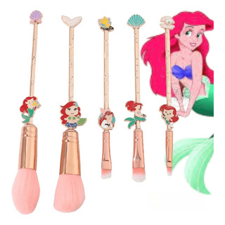 Set 5pzs Para Maquillaje Del Sirenita De Princesa Del Disney Set 5pzs Para Maquillaje Del Sirenita De Princesa Del Disney