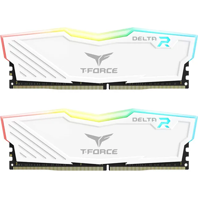 Memoria Teamgroup T-force Delta Rgb Ddr4, 16 Gb Blanco