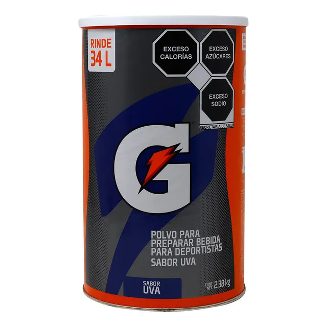 Polvo Para Preparar Gatorade Rehidratante 2.38 Kg Uva