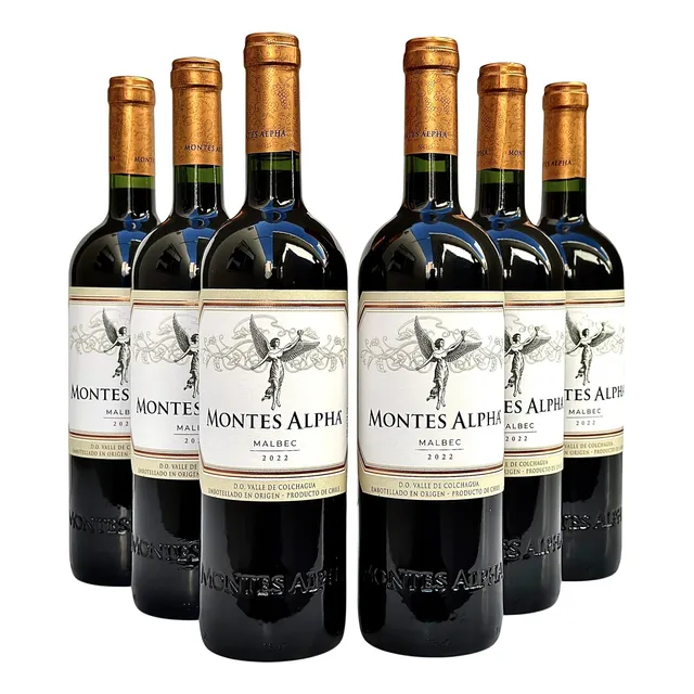Vinho Montes Alpha Malbec | Kit Com 6 Garrafas | Oferta
