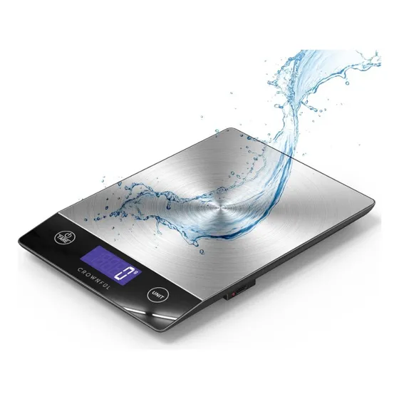 Báscula De Alimentos Digital Recargable De Acero Inoxidable