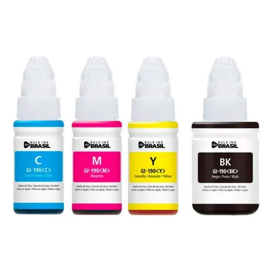 Tinta Para Uso Canon G1100 G2100 G3100 G3102 - Kit 04 Cores