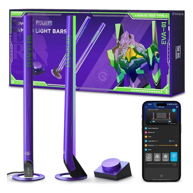 Evangelion Rgbic - Barras De Luz Para Juegos H6047 Con Contr