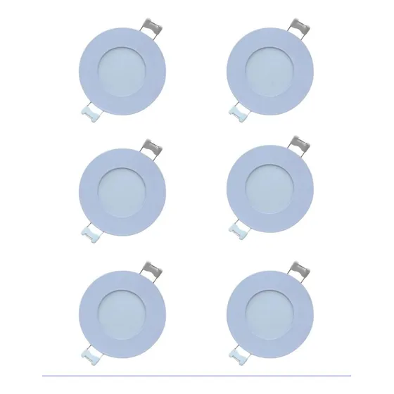 Plafón Led Cielorrasos Iluminación Para El Hogar 8.5cm3w X6