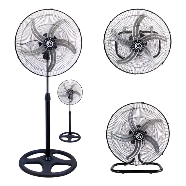 Pack Ventilador Goldtech X2 3 En 1 De Pie Pared Techo Metal®