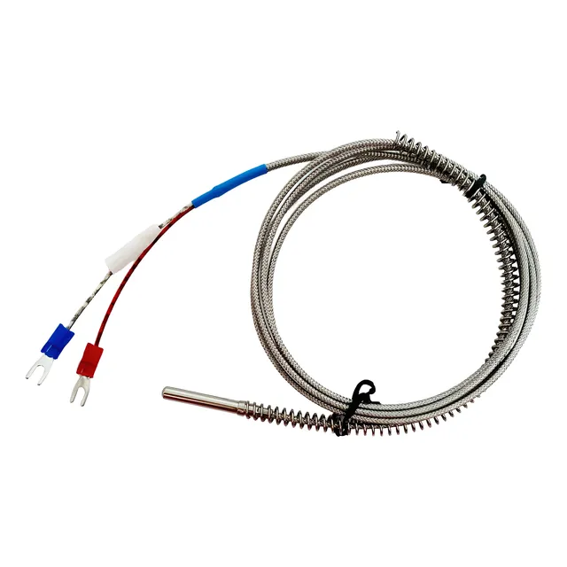 2 Pzas Sensor Termopar Tipo J Con Cable De 1.5 Metros