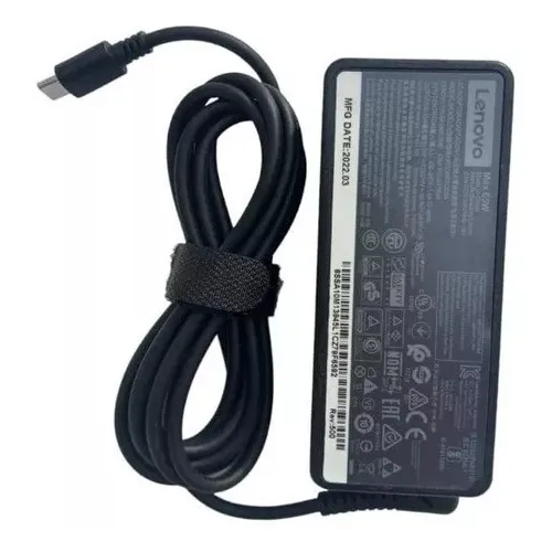 Cargador Para Laptop Lenovo Original Tipo C Usb-c +cable 65w