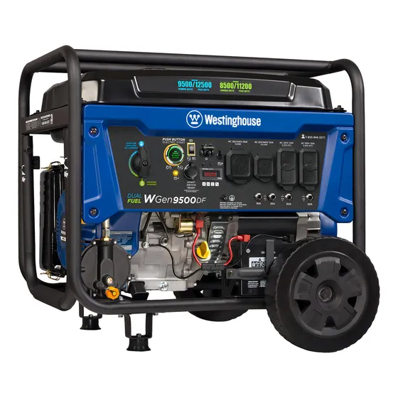 Generador Portátil Westinghouse WGen9500DF Dual Gasolina Y Propano 12500w