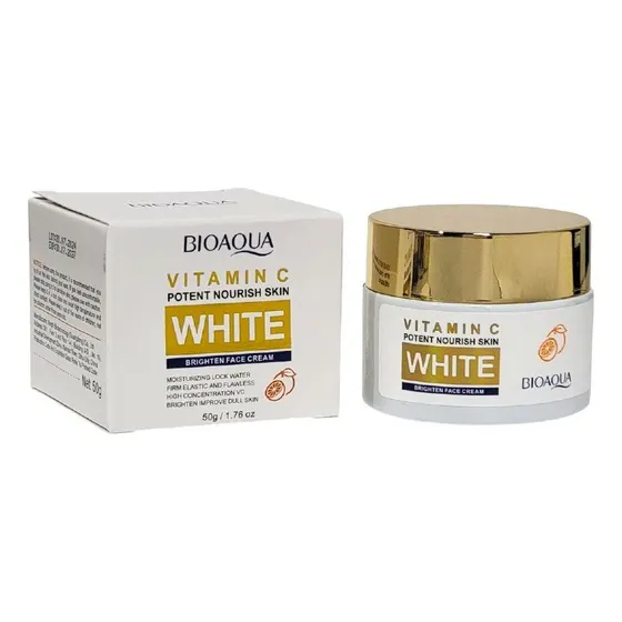 Crema Blanqueadora Rostro Con Vitamina C Bioaqua 50gr